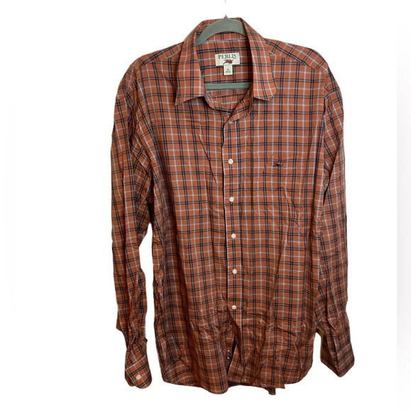 Perlis Preppy Plaid Button Down Shirt - Picture 1 of 6